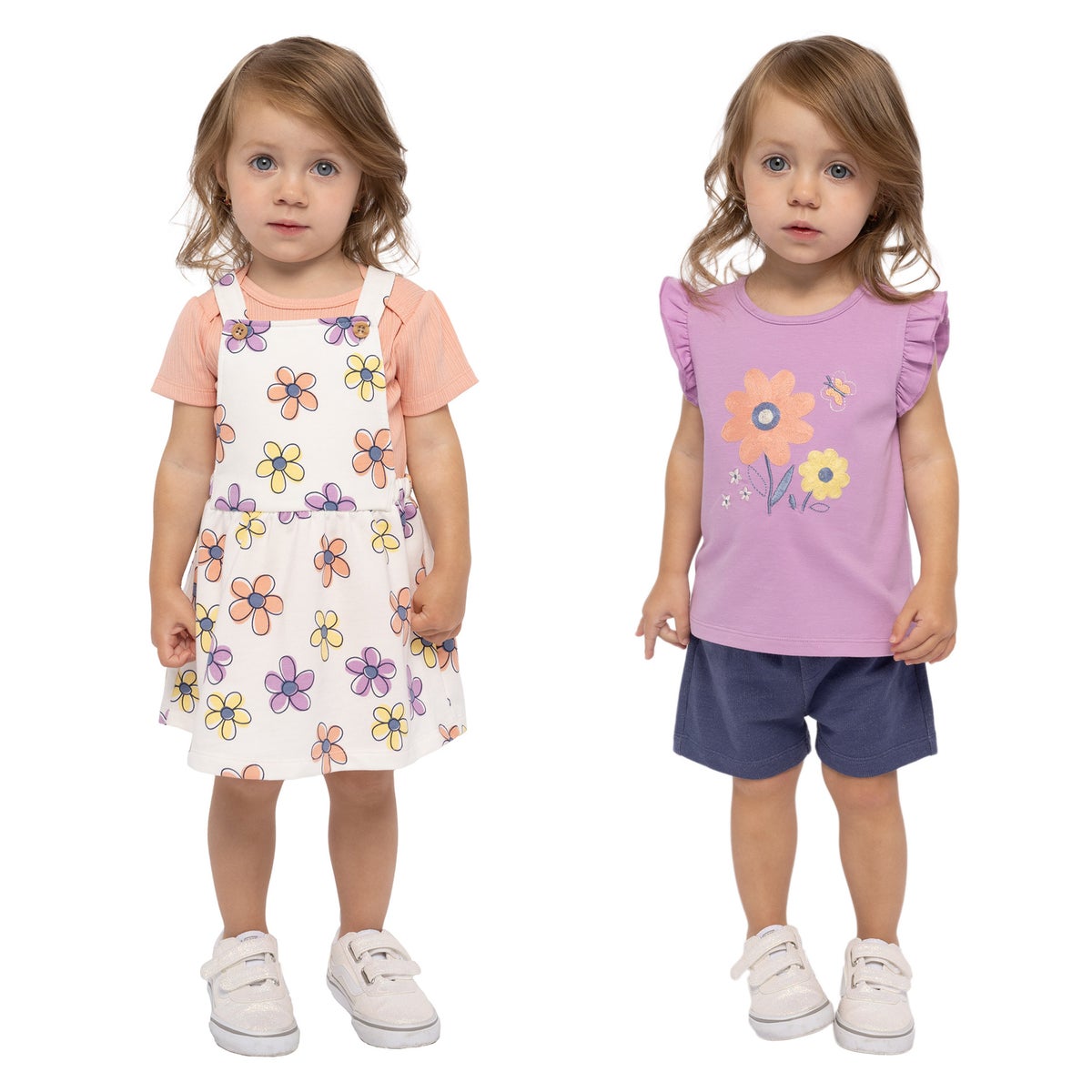 Pekkle baby dress set with snap bodysuit