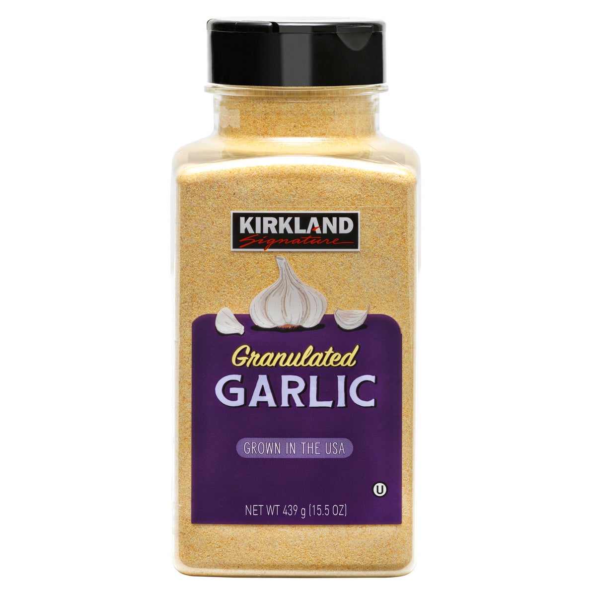 Kirkland Signature granulated garlic 15.5 oz container