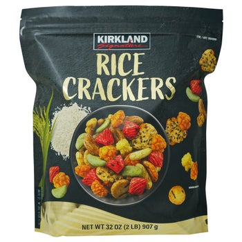 Kirkland Signature Rice Crackers 32 oz resealable bag