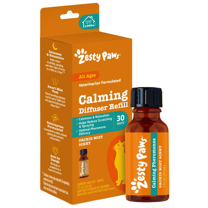 Zesty Paws diffuser for cats with three refills