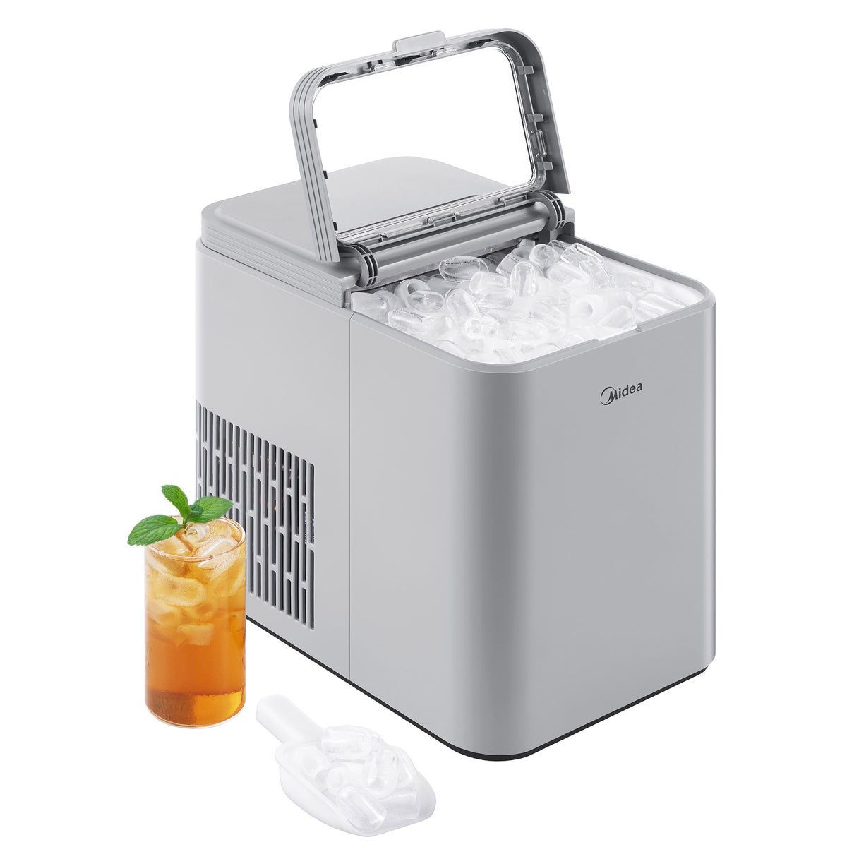 Midea ice maker with two ice size options