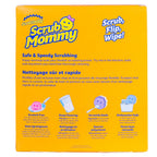 Colorful scratch-free Scrub Mommy cleaning sponges