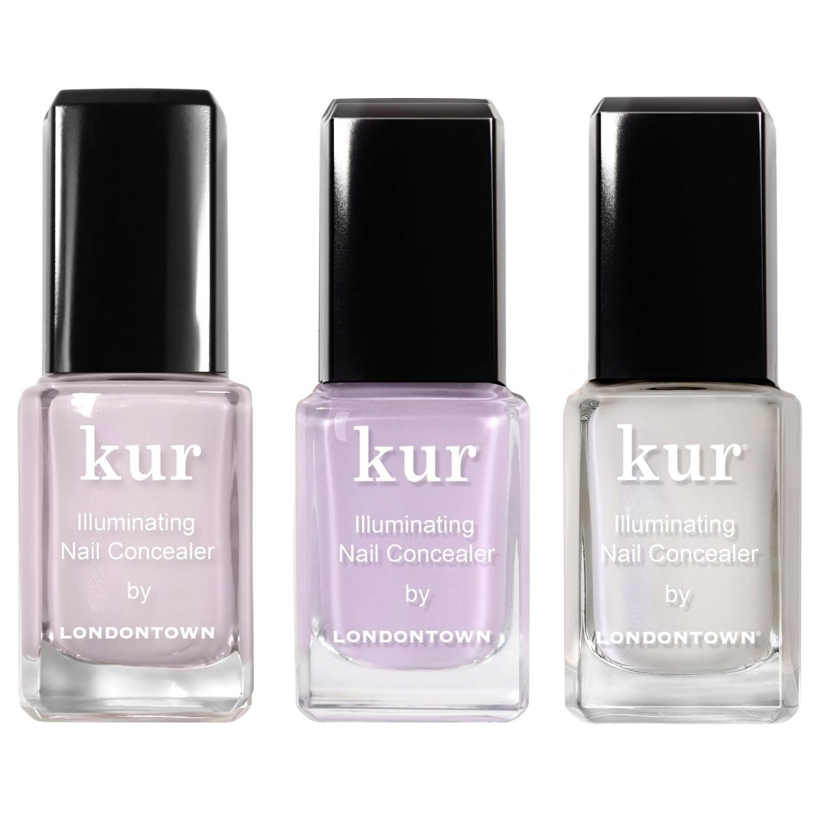 Londontown illuminating nail concealer trio with three shades