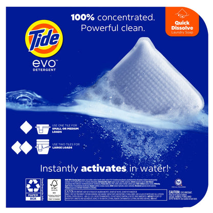 Tide Evo detergent tiles for HE washing machines