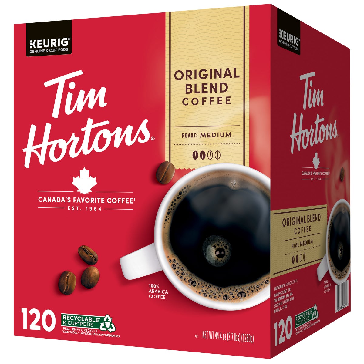 Tim Hortons medium roast coffee K-Cup pods