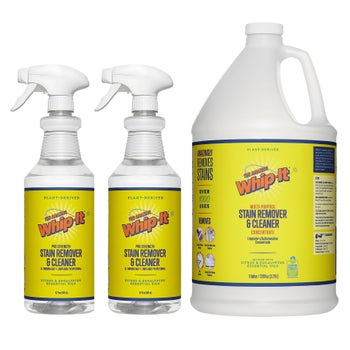 Whip-It Pro Strength stain remover spray and concentrate refill bundle