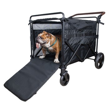 WonderFold Pet Max pet stroller with ramp entries