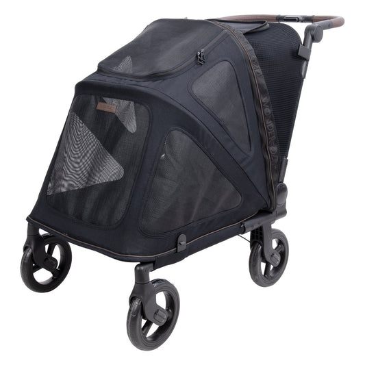 WonderFold pet stroller with adjustable handlebar