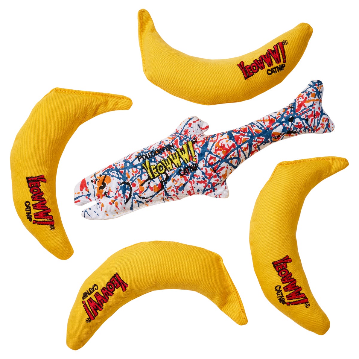 Yeowww! fish catnip toy for playful cats