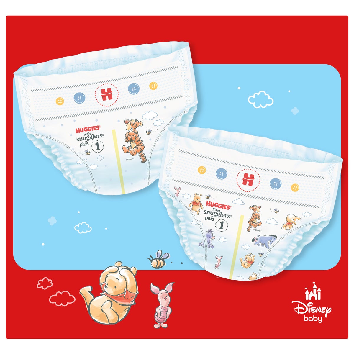 Huggies Plus diapers size 1-2 value pack