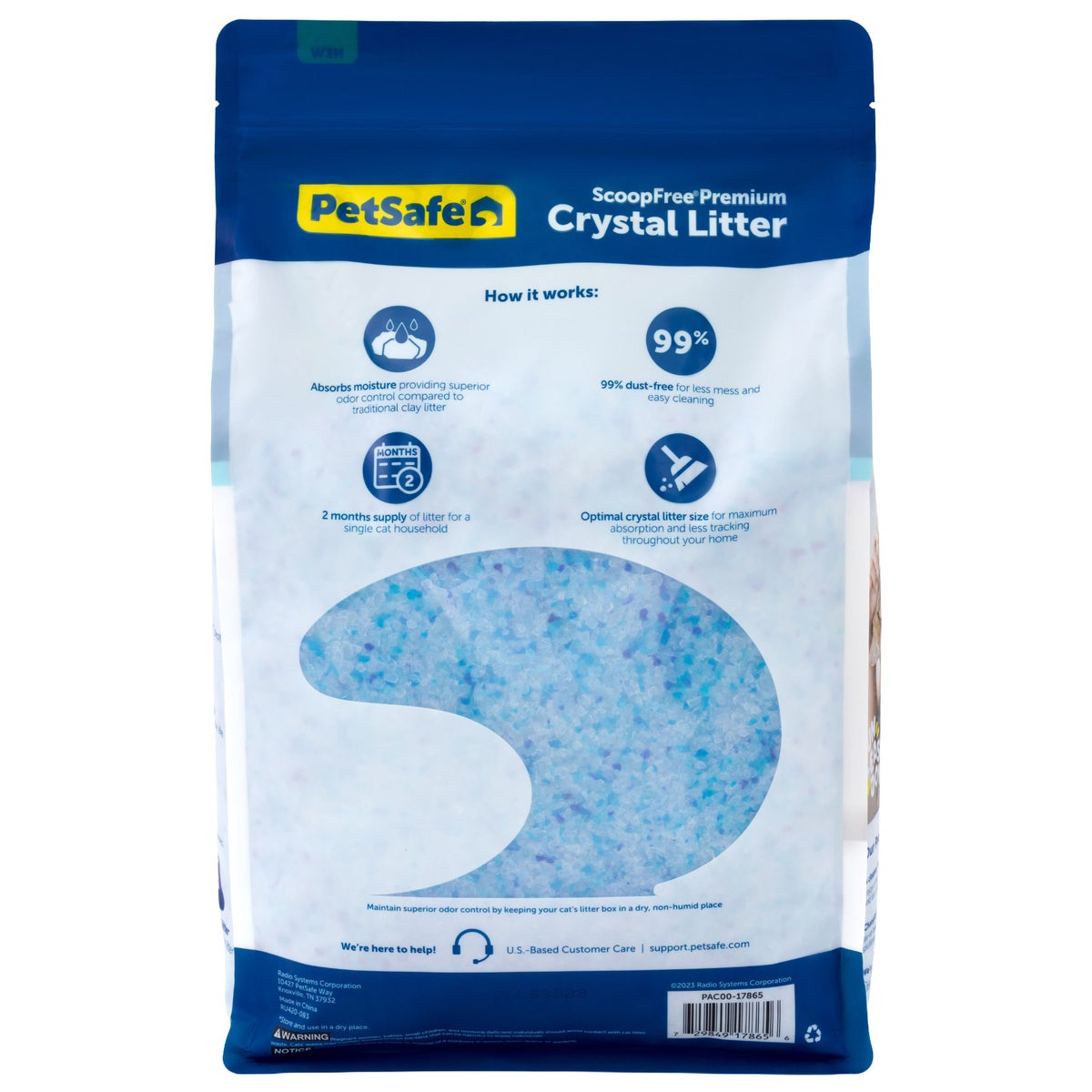 Fresh scent crystal litter for cat litter boxes