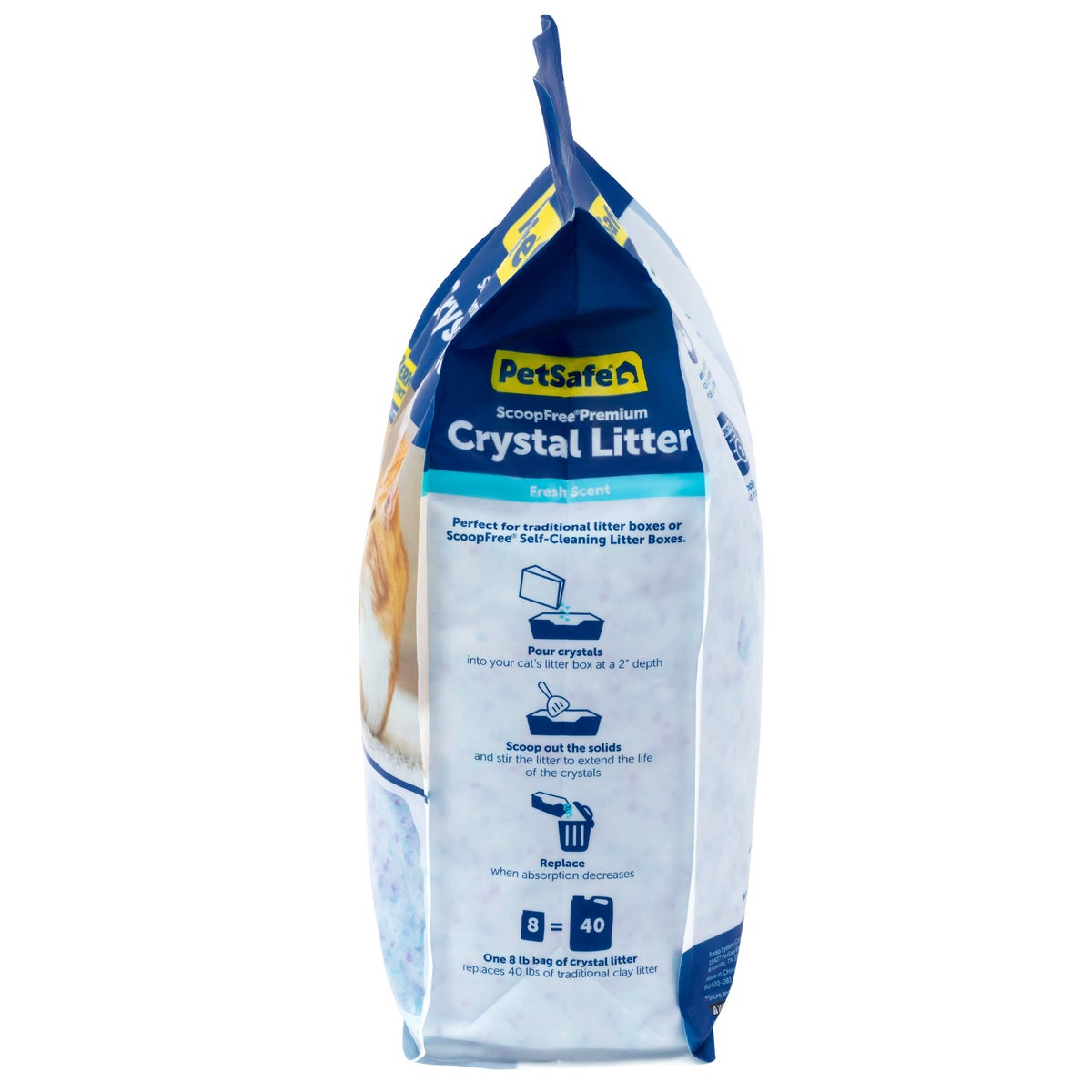 Two-bag PetSafe crystal litter package