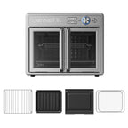 Midea countertop air fryer toaster oven with French doors