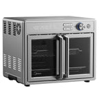 Midea toaster oven with easy-view window and light
