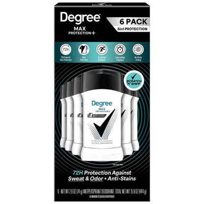 Degree Men Max Protection+ antiperspirant deodorant 6-pack