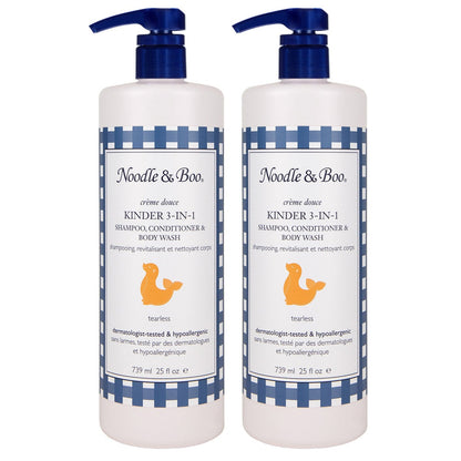 Noodle & Boo Kinder 3-in-1 shampoo conditioner body wash 2-pack