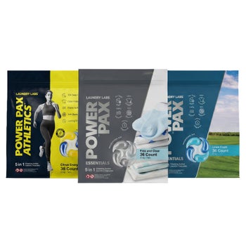 Laundry Labs Power Pax 5-in-1 laundry capsules 108-count variety bundle