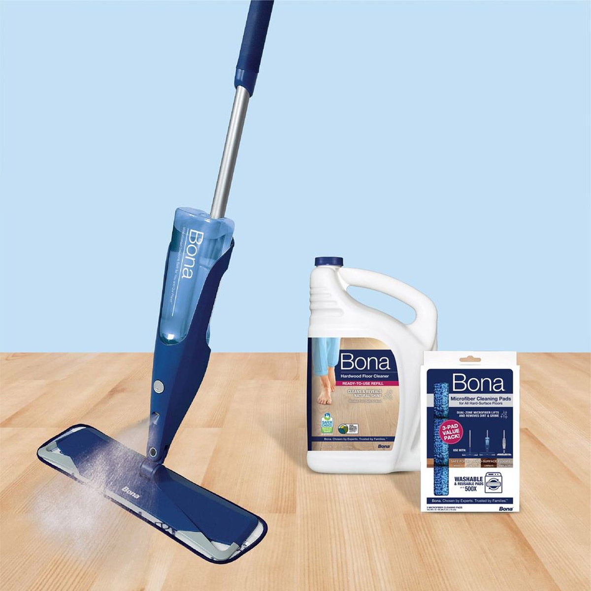 Bona microfiber cleaning pad for hardwood floors