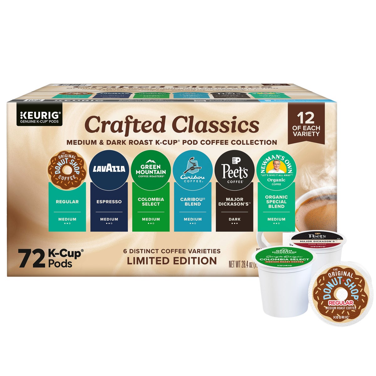 Crafted Classics Coffee K-Cup variety pack 72 count