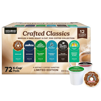 Crafted Classics Coffee K-Cup variety pack 72 count