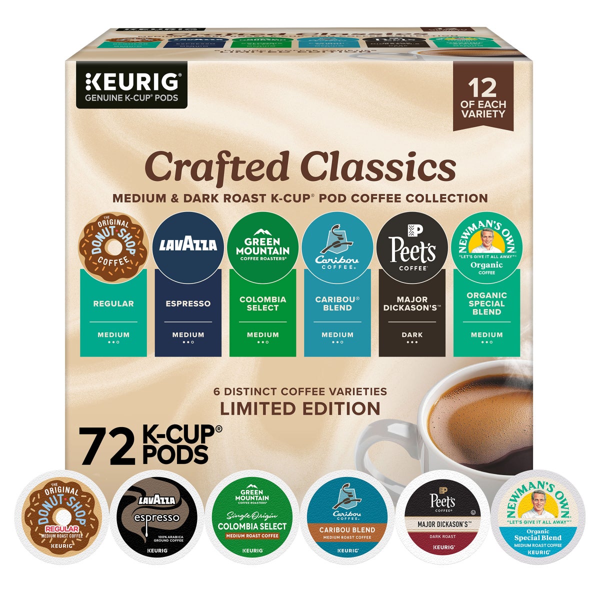 Single serve coffee pods for Keurig brewers