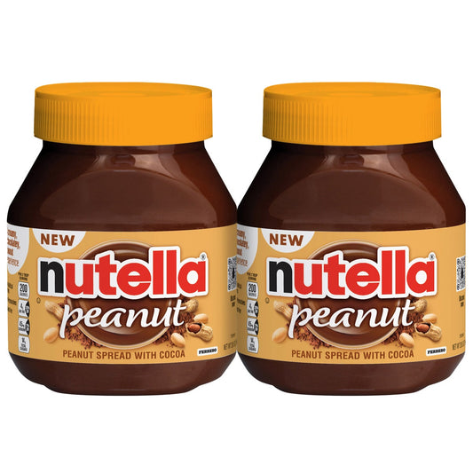 Nutella peanut spread with cocoa 26.5 oz 2-pack