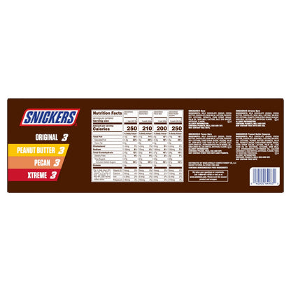 12-count Snickers snack mix for sharing and snacking