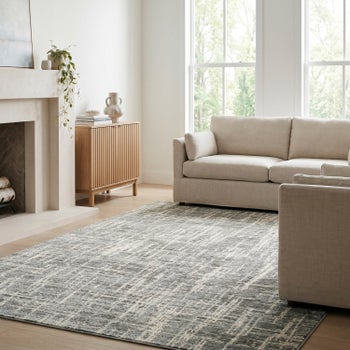 Surya Quesada mist blue 5'3 x 7' area rug