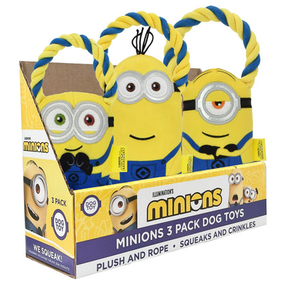 Minions Bob plush dog toy with squeaker