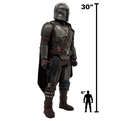 Mandalorian 30-inch action figure for play or shelf display
