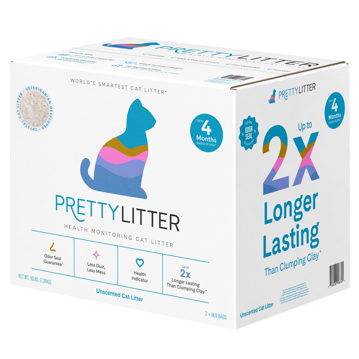 PrettyLitter original unscented cat litter 16 pounds