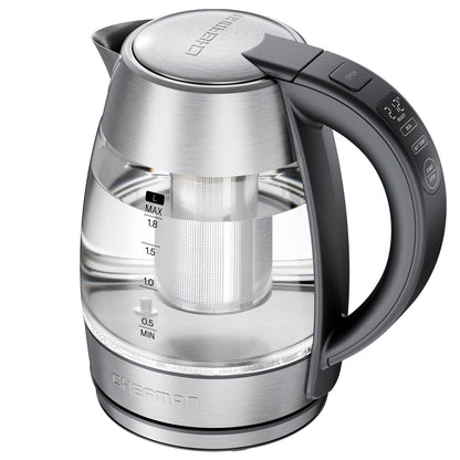 Chefman Custom-Temp 1.8L electric kettle front view