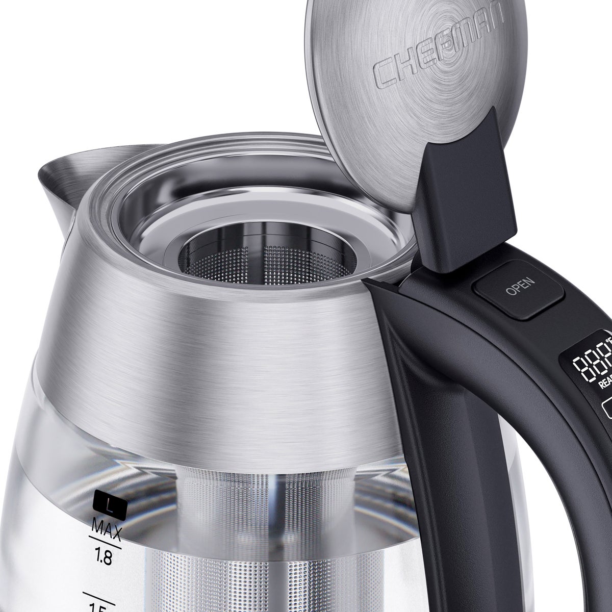Chefman kettle with removable tea infuser