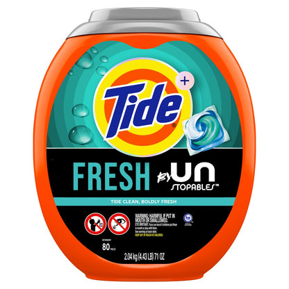 Tide Pods Unstopables Fresh laundry detergent pods 80 count