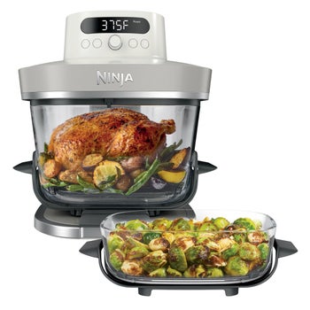 Ninja Crispi Pro cream glass countertop air fryer