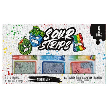 Sour Strips variety pack sour strip candy 9 count