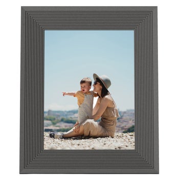 Aura Parker Stone Collection Wi-Fi digital photo frame in limestone