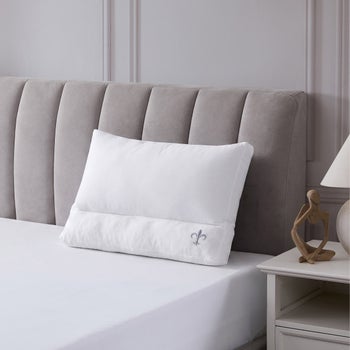 Stearns & Foster lumbar pillow with breathable cotton cover