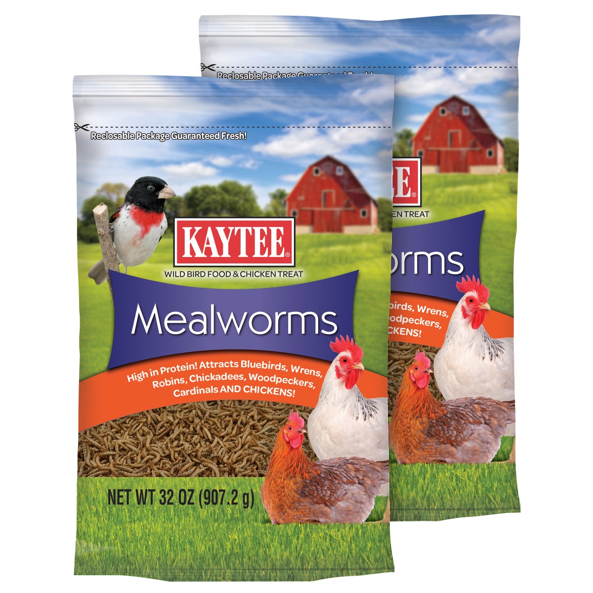 Kaytee mealworms wild bird food 2-pack