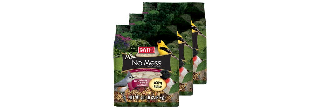 Kaytee Ultra No Mess Nut and Fruit Blend wild bird food 3-count