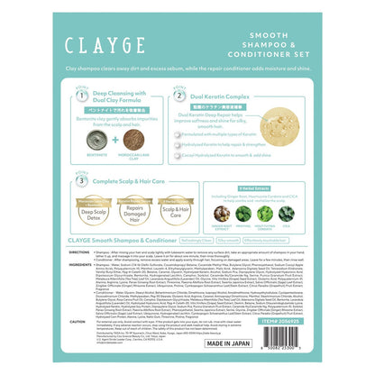 Clayge hair care duo with dual clay formula