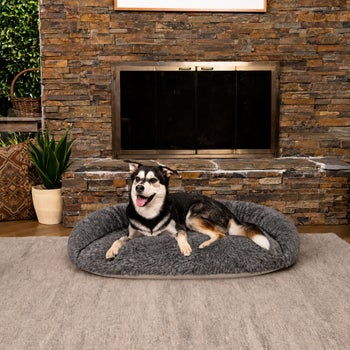 Machine washable removable cover pet bed
