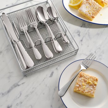 Wallace Continental Classic 20-piece flatware set with wire caddy