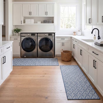 Kensington 2-pack jacquard woven runner rugs 2 x 5