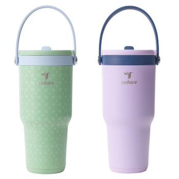 Reduce Chiller Go pink 32 oz stainless steel tumbler with straw 2-pack