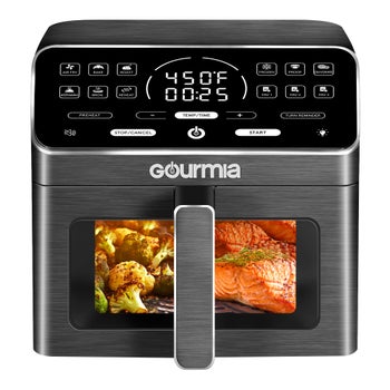 Gourmia 9-Qt digital air fryer with ceramic coating and viewing window