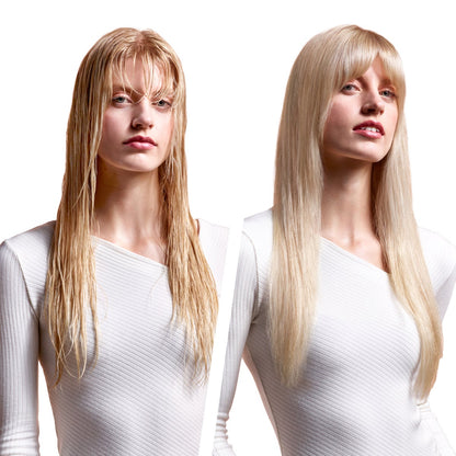 Wet-to-dry Dyson straightener with no hot plates