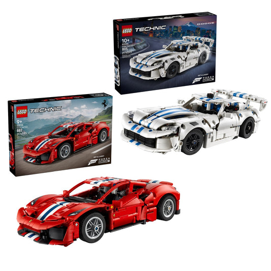 LEGO Dodge Viper GTS-R and Ferrari 488 Pista bundle