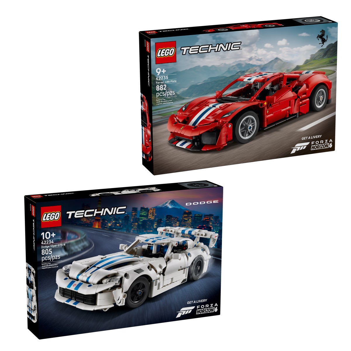 LEGO Dodge Viper GTS-R sports car set