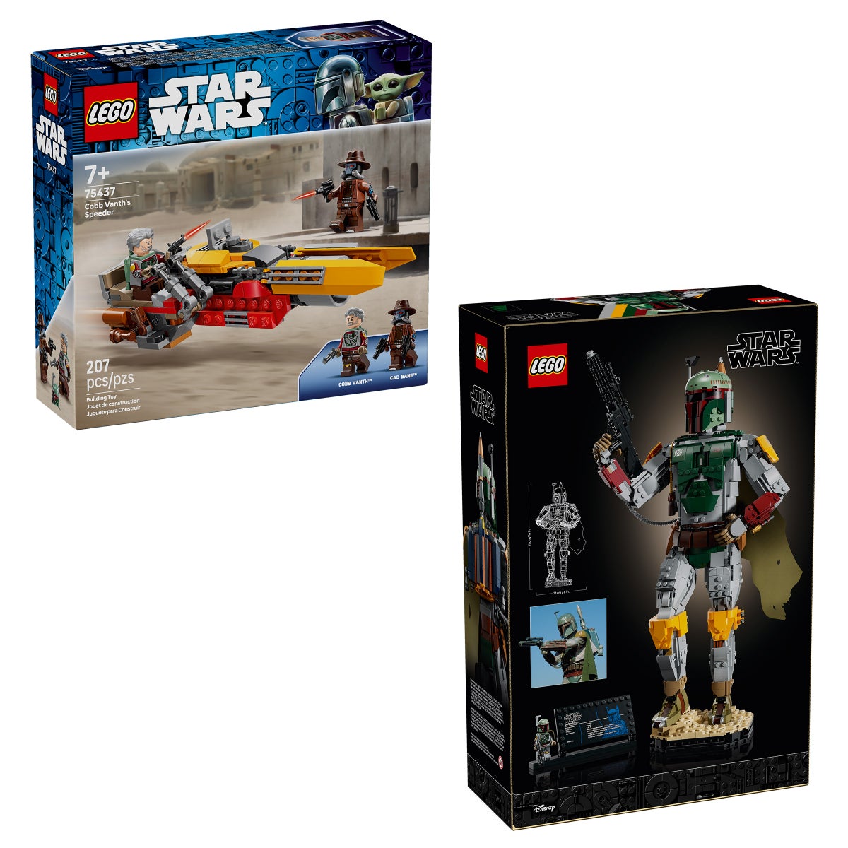 LEGO Star Wars Boba Fett build display